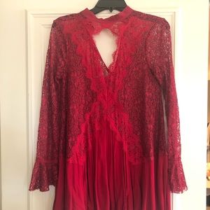 Free People Blouse Red Size XS